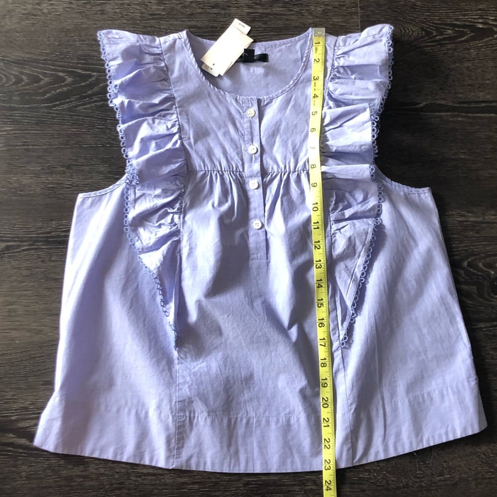 J. Crew Ruffle-Front Top - Picture 8 of 10